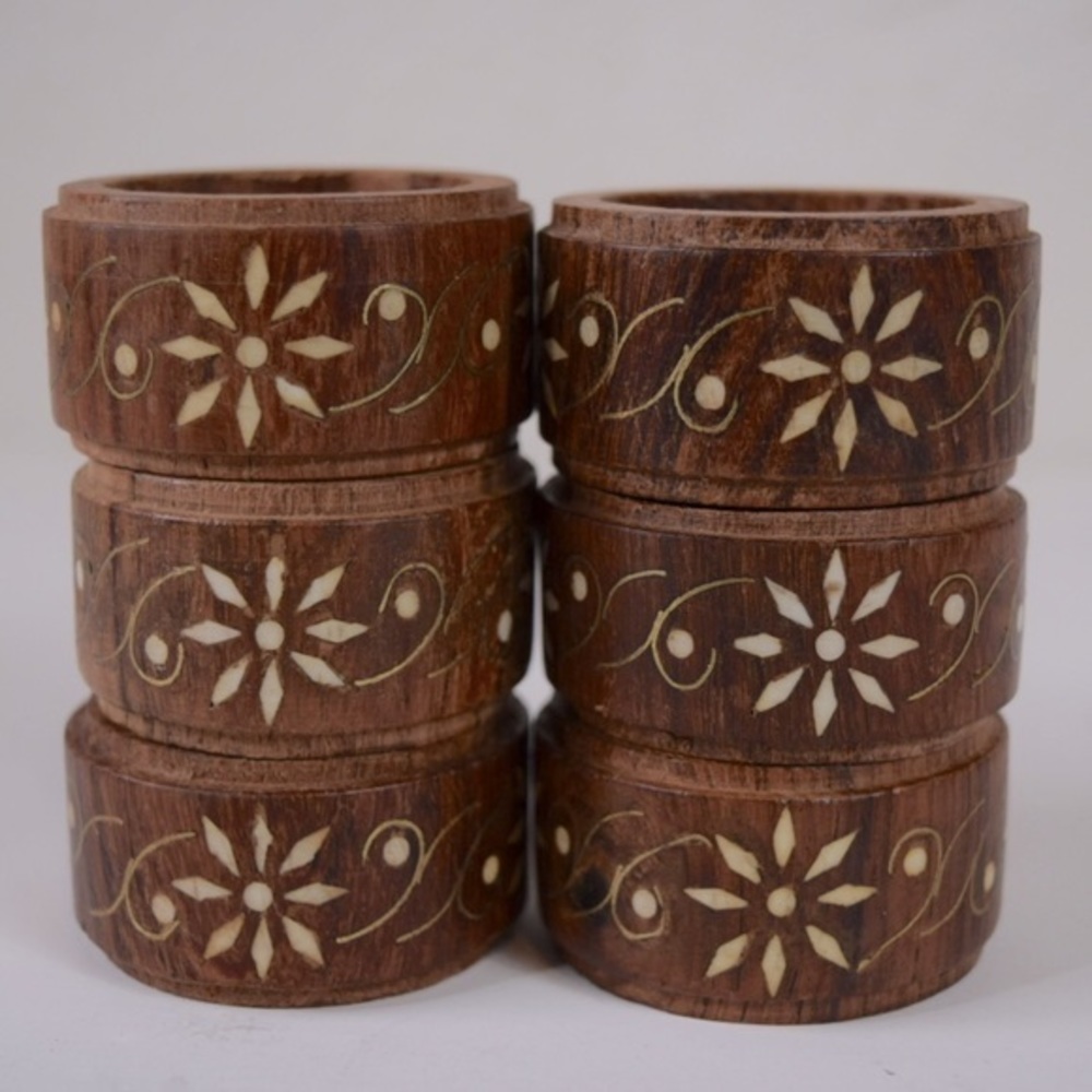 6 PC. BOHO NAPKIN RING SET⭐️